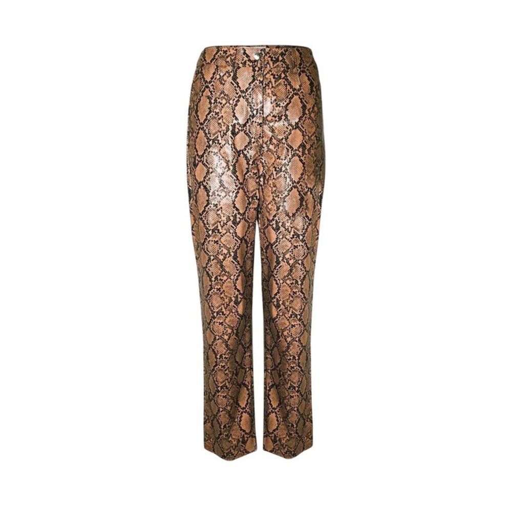 AmyLynn Womens/Ladies Snake Print Pants / Brown